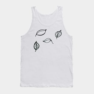 Windy Leaf Autumn Fall Tank Top